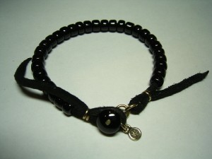 オニキスストッパーシンプルビーズブレス