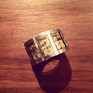 Varde77 x THEFT NUMBER LOCK RING 4 shop compass バルデ リング アクセ 新潟 セレクト 古着 コンパス