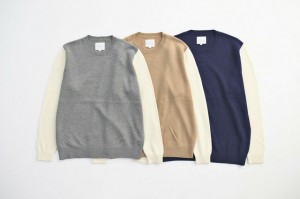 VICTIM バイカラー ニット 下鳥直之 佐藤悠司 新作 入荷 通販 取り扱い 新潟 CMEinc セレクト カラー  BLOG ブログ ZOZO