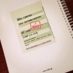 WHIZLIMITED WHIZ ウィズ LUMP 下野宏明 原宿 東京 shop compass 取り扱い 新潟 CMEinc 展示会 BLOG ブログ