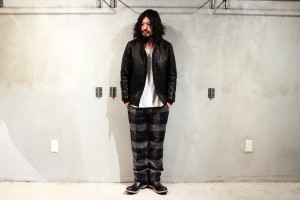 新潟 compass Varde77 2014 a:w スタイル Varde77　:　DAMAGE LEATHER SHAWL COLLAR JACKET