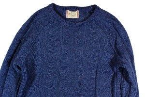 FISHERMAN INDIGO CREW SWEATER  Varde77 新潟 compass