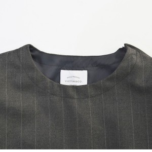 STRIPE SHIRTS TEE VICTIM 下鳥直之 襟