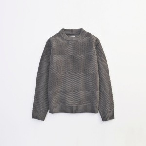 VICTIM 下鳥直之　WAFFLE KNIT GRY