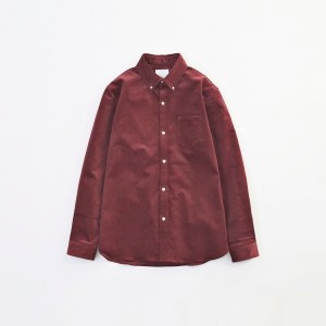 CORDUROY B.D SHIRTS  VICTIM 下鳥直之 WINE