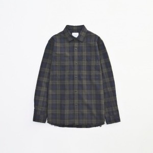 DAMAGE CHECK SHIRTS  VICTIM 下鳥直之 NAV