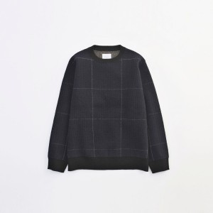 VICTIM 下鳥直之　CHECK KNIT NAV