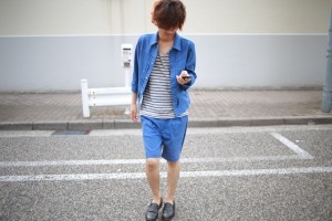 新潟 compass ショーツ スタイリング victim WIDE BLU