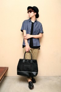 VICTIM DENIM WIDE SHIRTS 下鳥直之 VICTIM通販 VICTIM取り扱い VICTIM店舗 新潟市 古町 南浜通り SHOP COMPASS コンパスシャツ コーデ 撮影 VICTIMコンパス CMEinc 浜浦