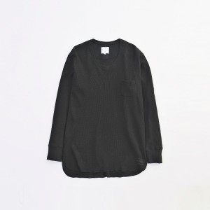 新潟 compass VICTIM　LONG HEAVY THERMAL CUT SEWN BLK