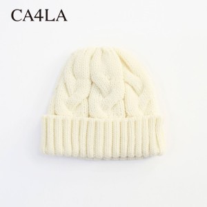 VICTIM　VICTIM×CA4LA CABLE KNIT CAP 新潟 compass WHT