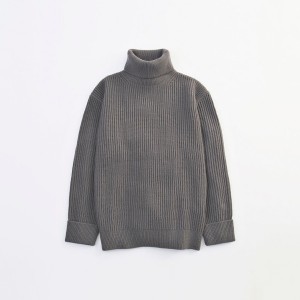 VICTIM　HEAVY TURTLE NECK KNIT  新潟 compass gry