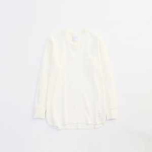 新潟 compass VICTIM　LONG HEAVY THERMAL CUT SEWN WHT