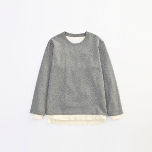 VICTIM　LAYERED KNIT 新潟 compass gry