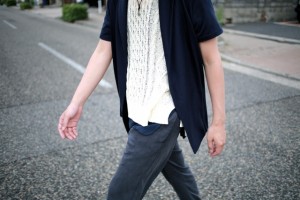 VICTIM デザイナー 下鳥直之 VICTIM通販 VICTIM新潟 VICTIM取り扱い VICTIM店舗 新潟市 古町 南浜通り スナップ コーディネート 写真 SHOP COMPASS コンパス ネイビー