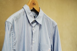 新潟　WHIZ　　COMB SHIRTS　ストライプ compass  上