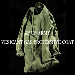 1/23RELEASE　62' US ARMY VESICANT GAS PROTECTIVE COAT NAVY shop compass 新潟 Varde77通販