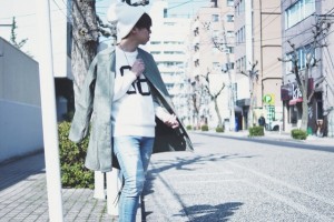 Varde77 バルデ77 古着 VICTIM VICTIM新潟 VICTIM東京 下鳥直之 ホワイトギャラリー ニット CA4LA デニム スナップ コーデ 2015 春 写真 撮影 白 WHITE compass コンパス 新潟 古町