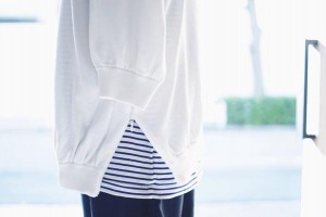 VICTIM / 7 SLEEVE V-NECK LOOSE KNIT サマーニット ホワイト ネイビー ブラック ボーダー VICTIM店舗 VICTIM通販 VICTIMデザイナー 下鳥直之 新潟 SHOP COMPASS コンパス