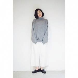 VICTIM ニット スナップ コーディネート ワイドパンツ  KNIT 2015 秋冬 タートルネック モデル ヨシノ SHOP COMPASS コンパス 新作 BLOG ブログ インスタ TWITTER 新潟 古町 南浜通り