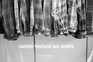 限定アイテム LIMITED VINTAGE BIG SHIRTS VICTIM VICTIM通販 VICTIM限定 VICTIM店舗 VICTIMデザイナー 下鳥直之 compass 新潟 古町 blog